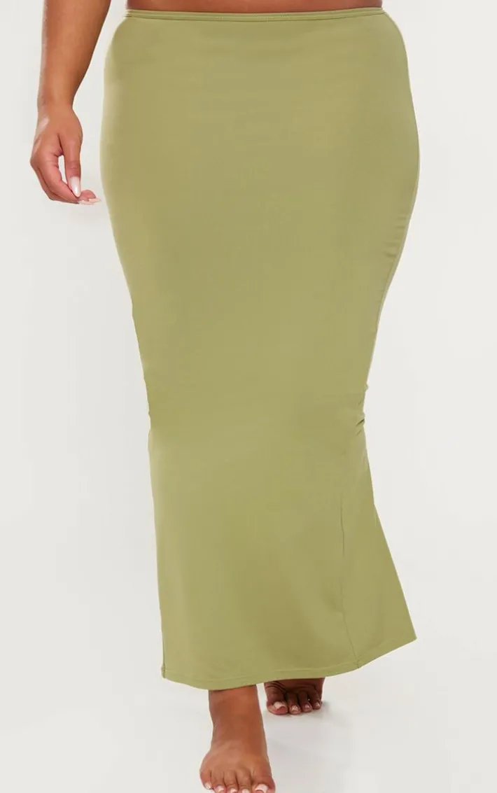 Shape Olive Sculpted Maxi Skirt