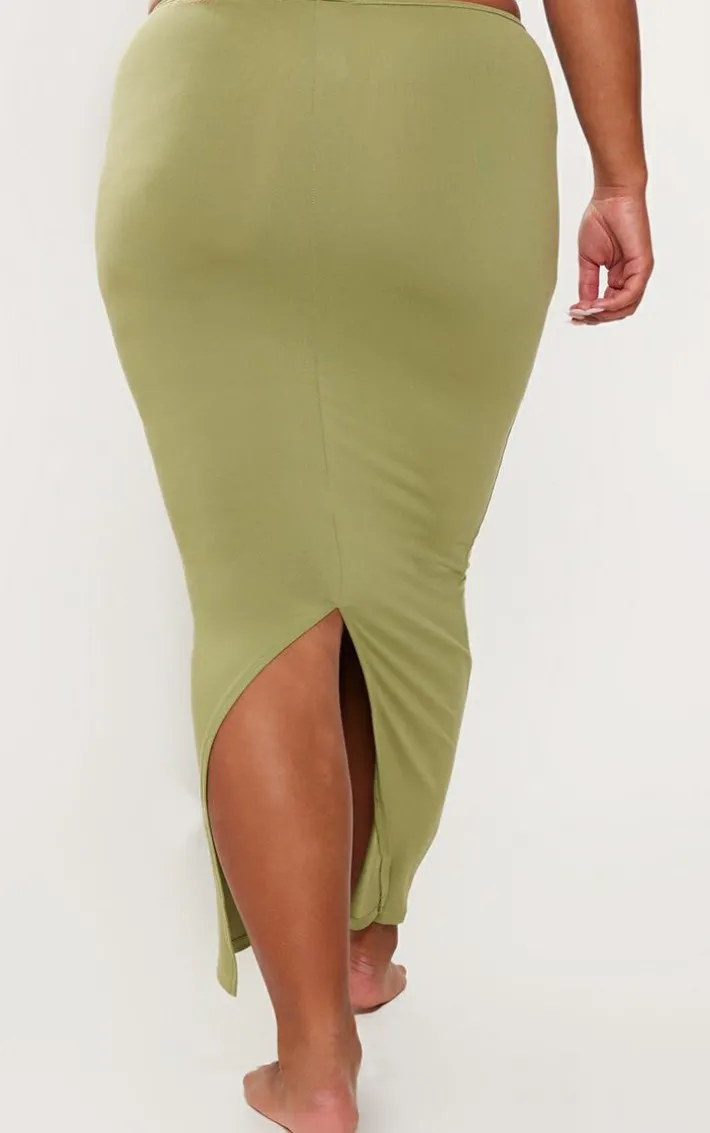 Shape Olive Sculpted Maxi Skirt