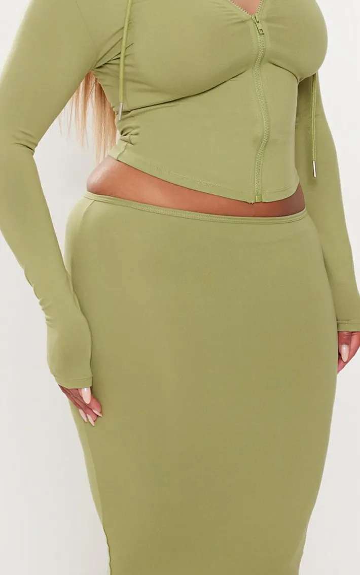Shape Olive Sculpted Maxi Skirt