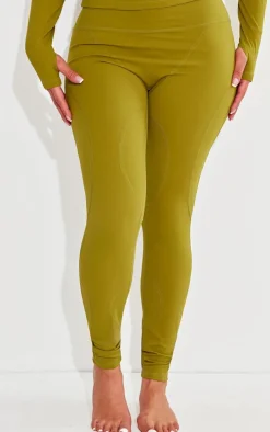 Shape Olive Sculpted Seam Detail High Waist Leggings