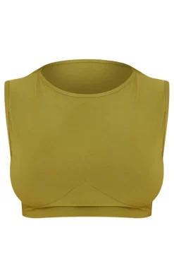 Shape Olive Slinky Racer Crop Top