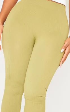 Shape Olive Snatched Rib Leggings