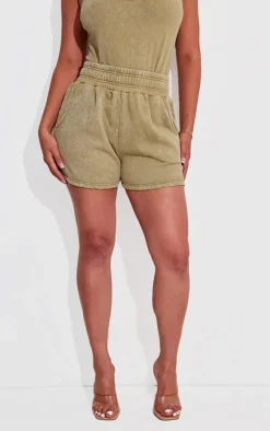 Shape Olive Sweat High Waist Shorts