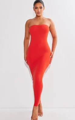 Shape Orange Seamless Bandeau Maxi Dress