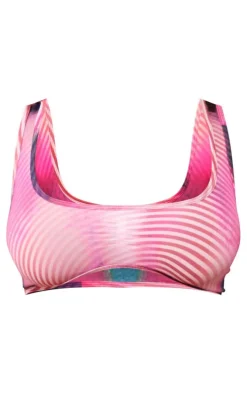 Shape Pink Body Print Bralet
