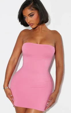 Shape Pink Sculpted Bandeau Bodycon Dress
