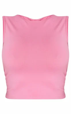 Shape Pink Sculpted Longline Racer Top