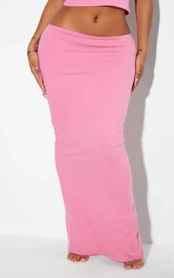 Shape Pink Sculpted Low Rise Maxi Skirt