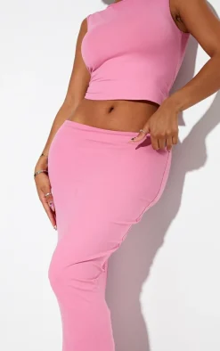 Shape Pink Sculpted Low Rise Maxi Skirt
