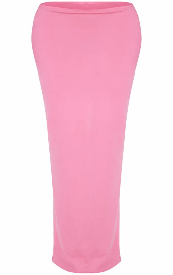 Shape Pink Sculpted Low Rise Maxi Skirt