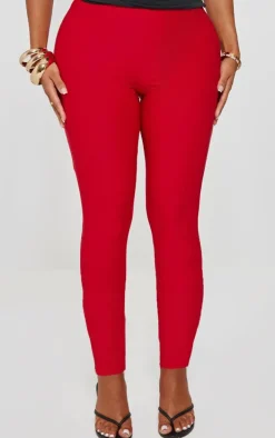 Shape Red Slinky High Waist Leggings
