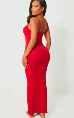 Shape Red Stretch Seamless Strappy Maxi Dress