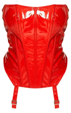 Shape Red Vinyl Corset