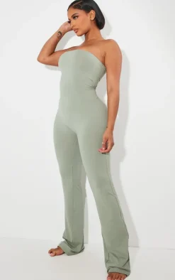 Shape Sage Green Soft Sculpted Bandeau Jumpsuit