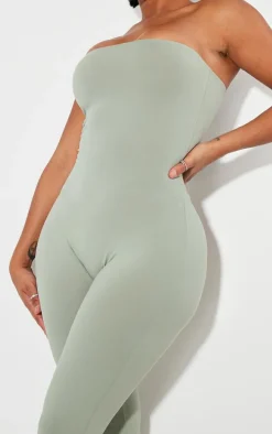 Shape Sage Green Soft Sculpted Bandeau Jumpsuit