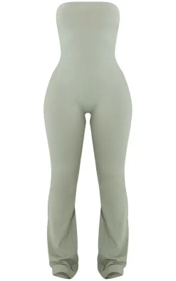 Shape Sage Green Soft Sculpted Bandeau Jumpsuit