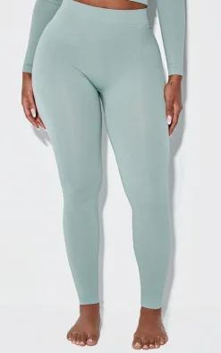 Shape Sage Green Stretch Seamless High Waisted Leggings
