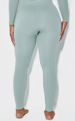 Shape Sage Green Stretch Seamless High Waisted Leggings