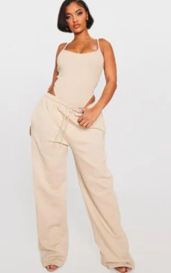 Shape Sand Rib High Rise Bodysuit