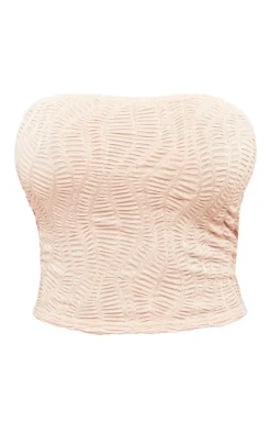 Shape Sand Textured Longline Bandeau Top