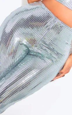 Shape Silver Mirrored Sequin Leggings