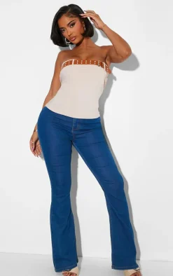 Shape Stone Bengaline Buckle Detail Corset