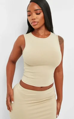 Shape Stone Sculpted Longline Racer Top