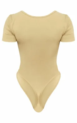 Shape Stone Sculpted V Neck Short Sleeve Bodysuit