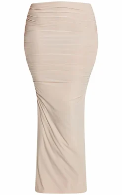 Shape Stone Slinky Ruched Midaxi Skirt