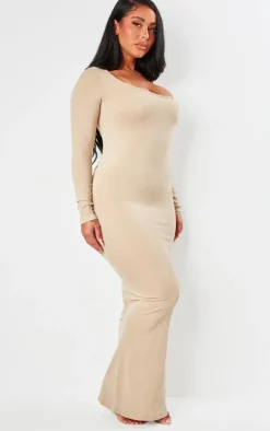 Shape Stone Stretch Seamless Long Sleeve Maxi Dress