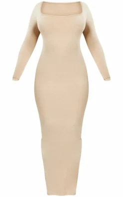 Shape Stone Stretch Seamless Long Sleeve Maxi Dress