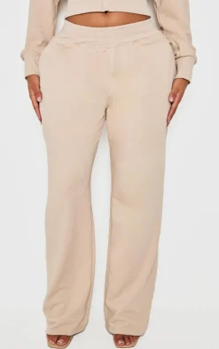 Shape Stone Waistband Detail Wide Leg Sweatpants