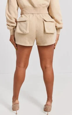 Shape Stone Washed Pocket Detail Shorts