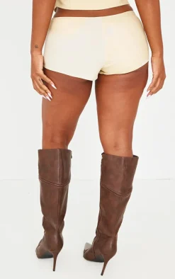 Shape Stone Woven Low Rise Hot Pants