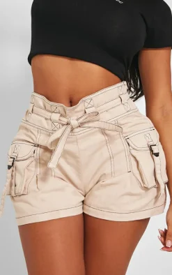 Shape Stone Woven Pocket Shorts