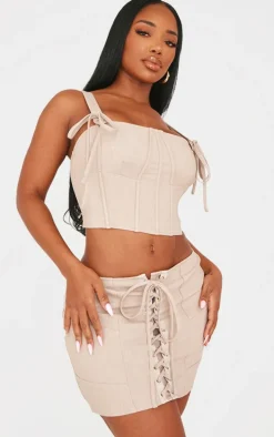 Shape Stone Woven Strappy Corset