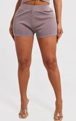 Shape Taupe Rib Hot Pants