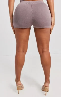 Shape Taupe Rib Hot Pants