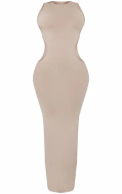 Shape Taupe Seamless Cut Out Maxi Dress