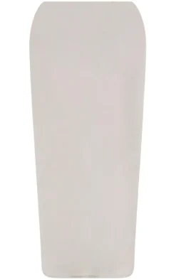 Shape Taupe Slinky Low Rise Maxi Skirt