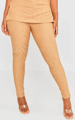 Shape Taupe Textured High Waisted Leggings