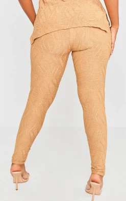 Shape Taupe Textured High Waisted Leggings