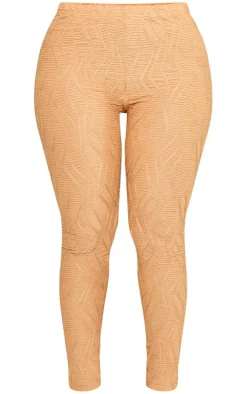 Shape Taupe Textured High Waisted Leggings