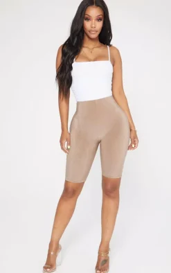 Shape White Mesh Ruched Detail Thong Bodysuit