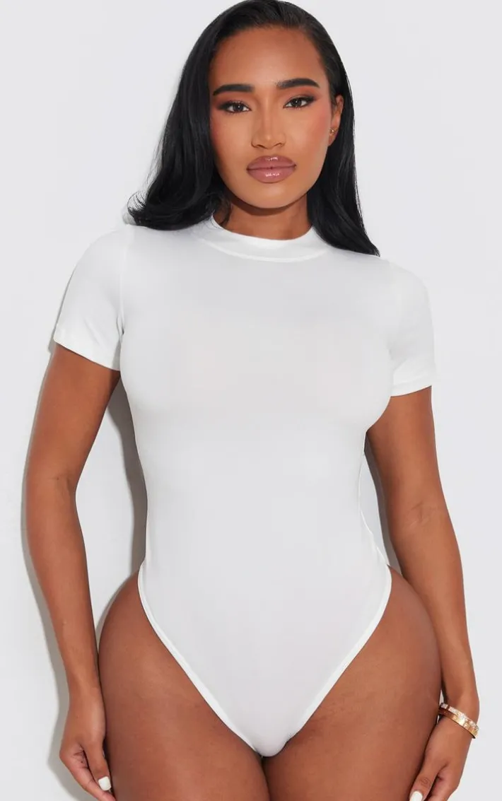 Shape White Sculpted Short Sleeve Bodysuit