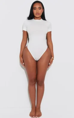 Shape White Sculpted Short Sleeve Bodysuit