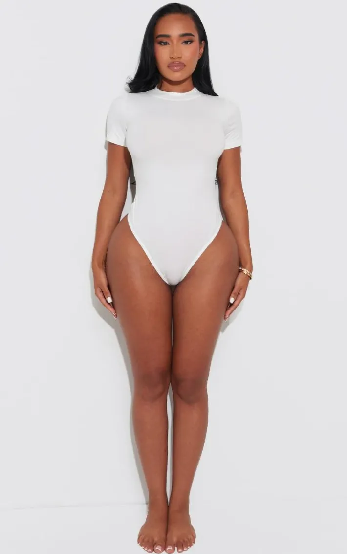 Shape White Sculpted Short Sleeve Bodysuit