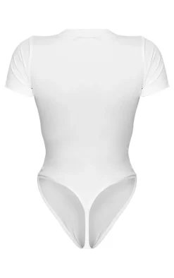 Shape White Sculpted Short Sleeve Bodysuit