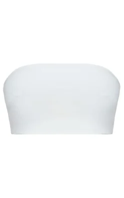 Shape White Slinky Bandeau Top