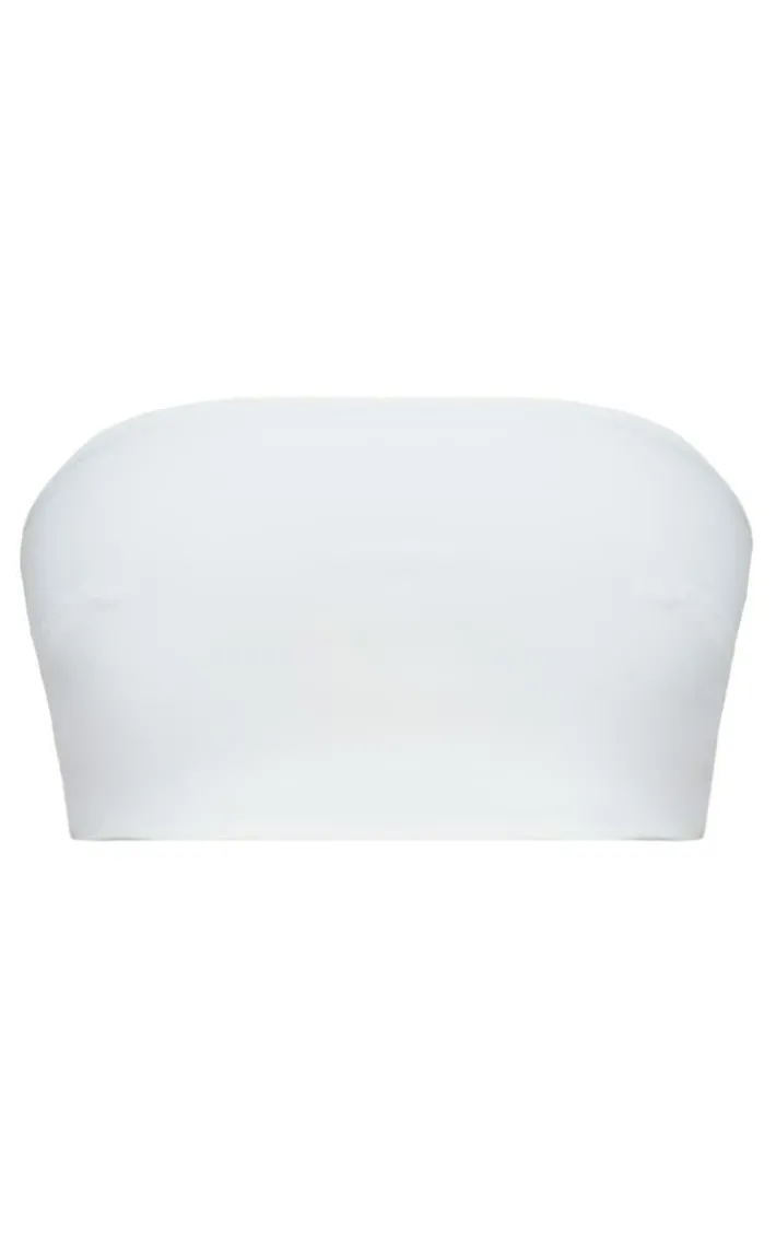 Shape White Slinky Bandeau Top
